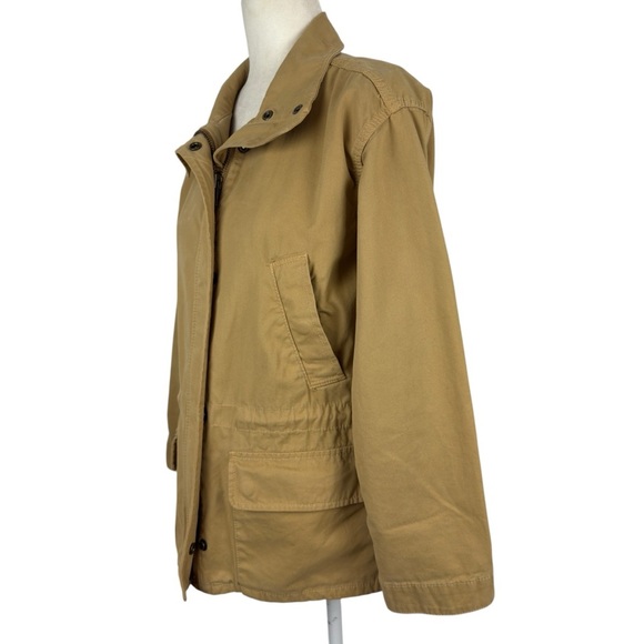 Madewell Prospect Jacket Utility Canvas Full Zip in Dark Sahara Neutral Size XXS - Picture 6 of 16